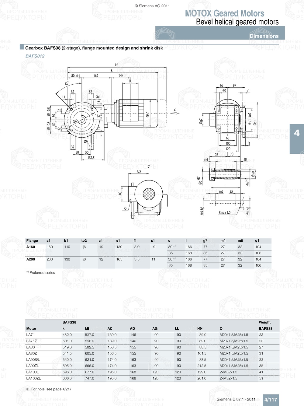 Мотор-редуктор Flender B-BZ38 Flender B-BZ38